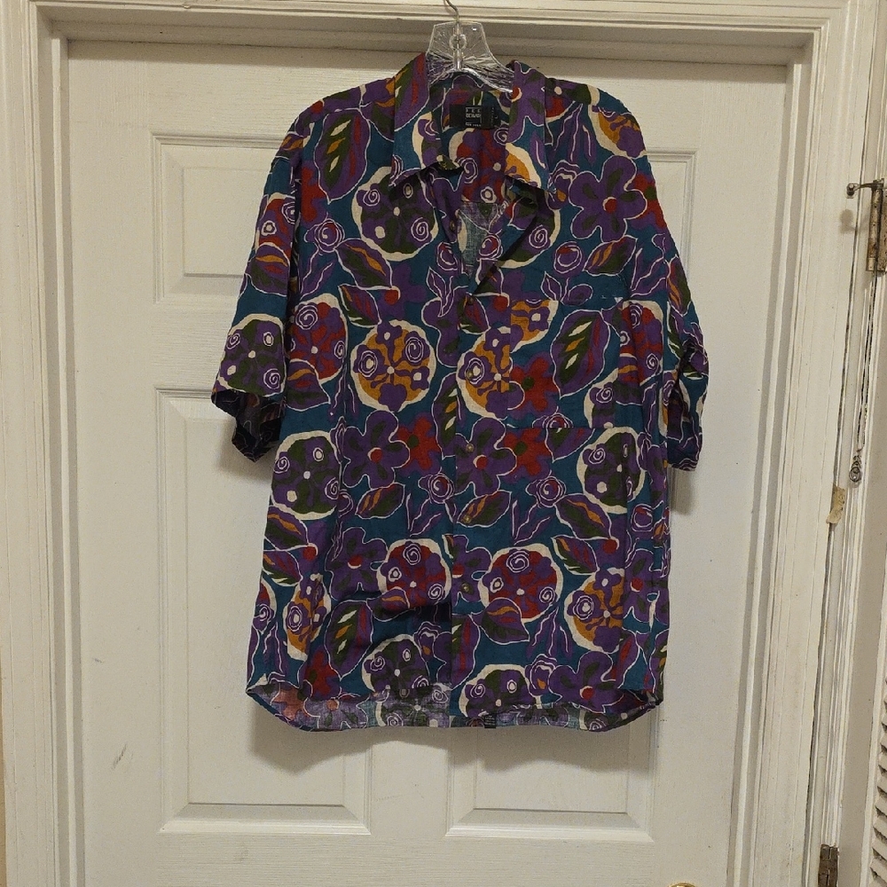 Ike Behar Multicolor Floral Blouse